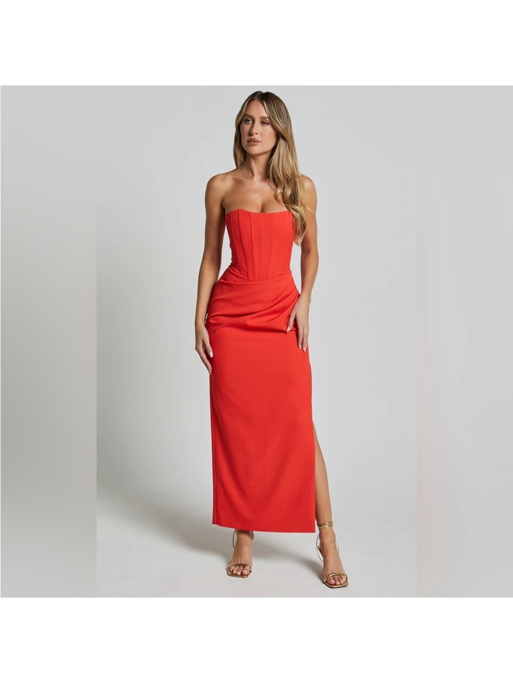 Avery Midi Column Dress with Side Slit